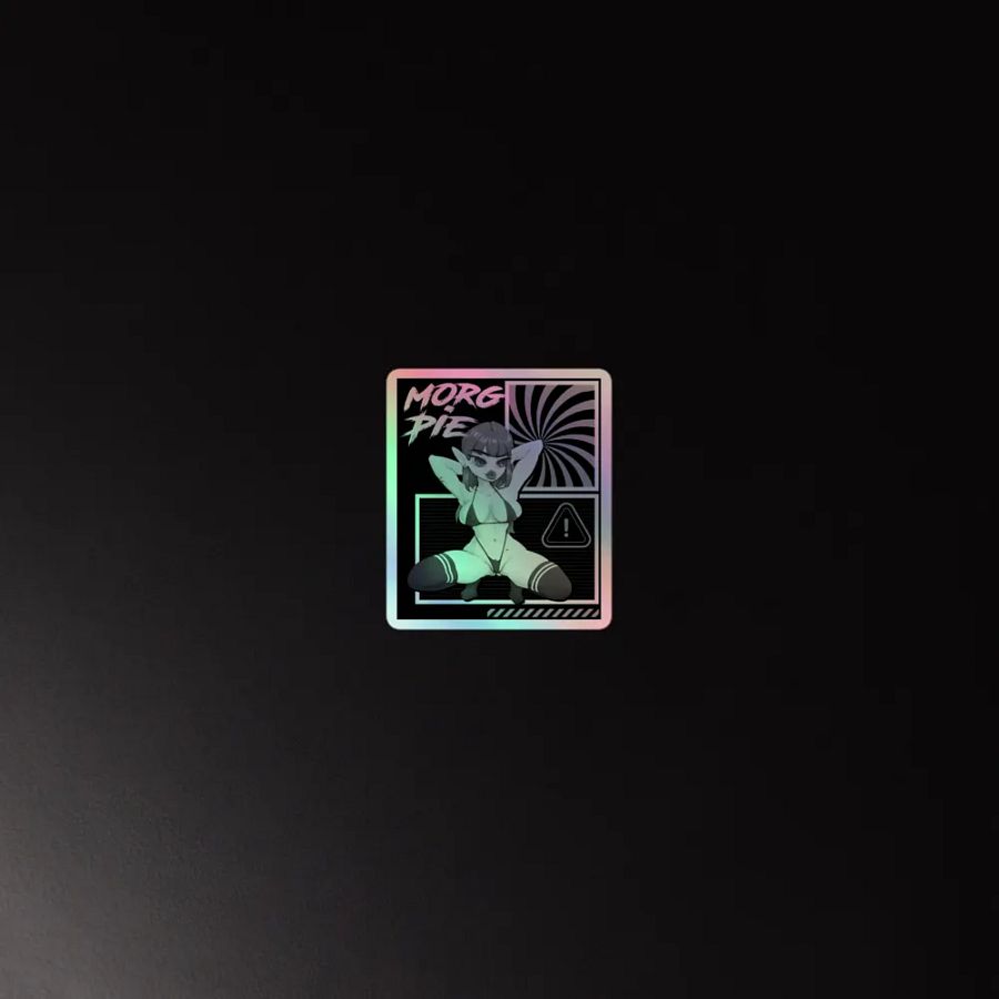 Holo B&W Squat Sticker product image (2)