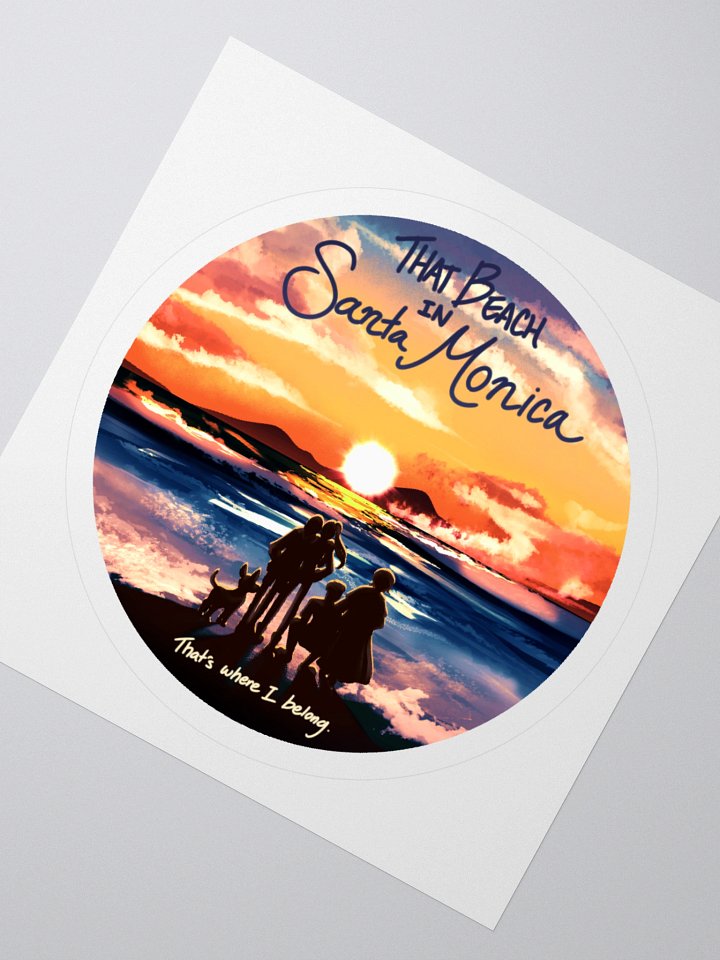 Santa Monica Lyric Sticker product image (6)