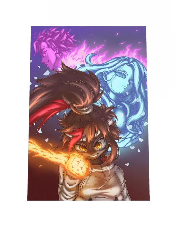 (12" x 18") Juliette, Kai & Estelle Print product image (1)