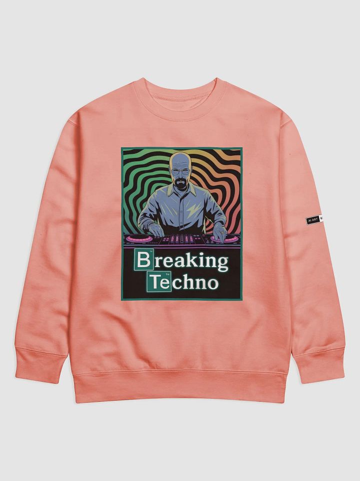 "BREAKING TECHNO" premium cotton sweatshirt product image (1)