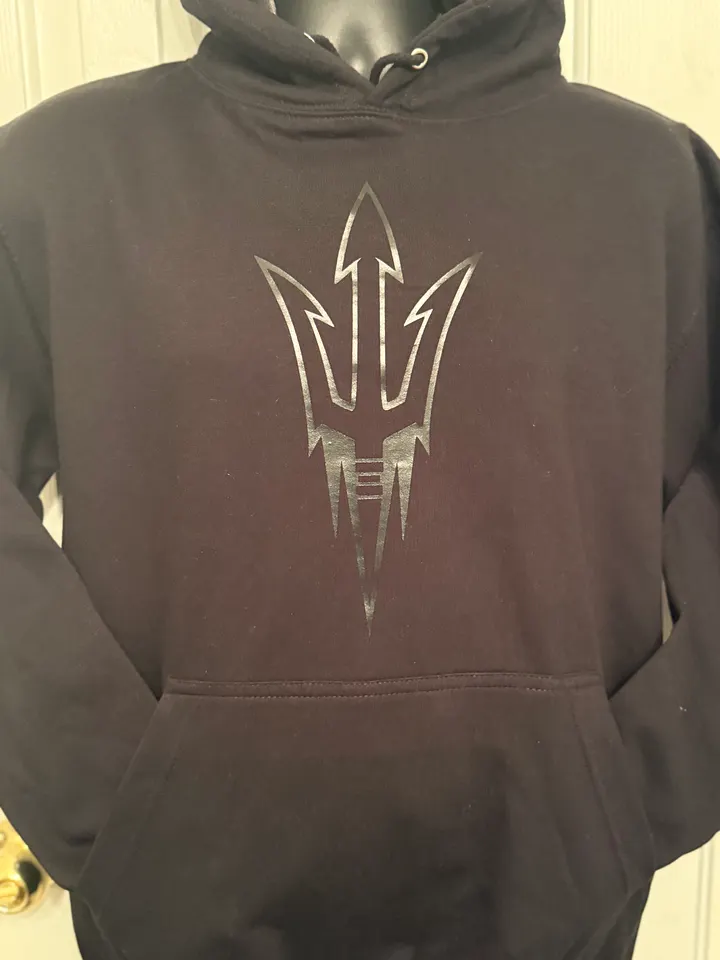 Black on Black Team Logo Hoodie product image (2)