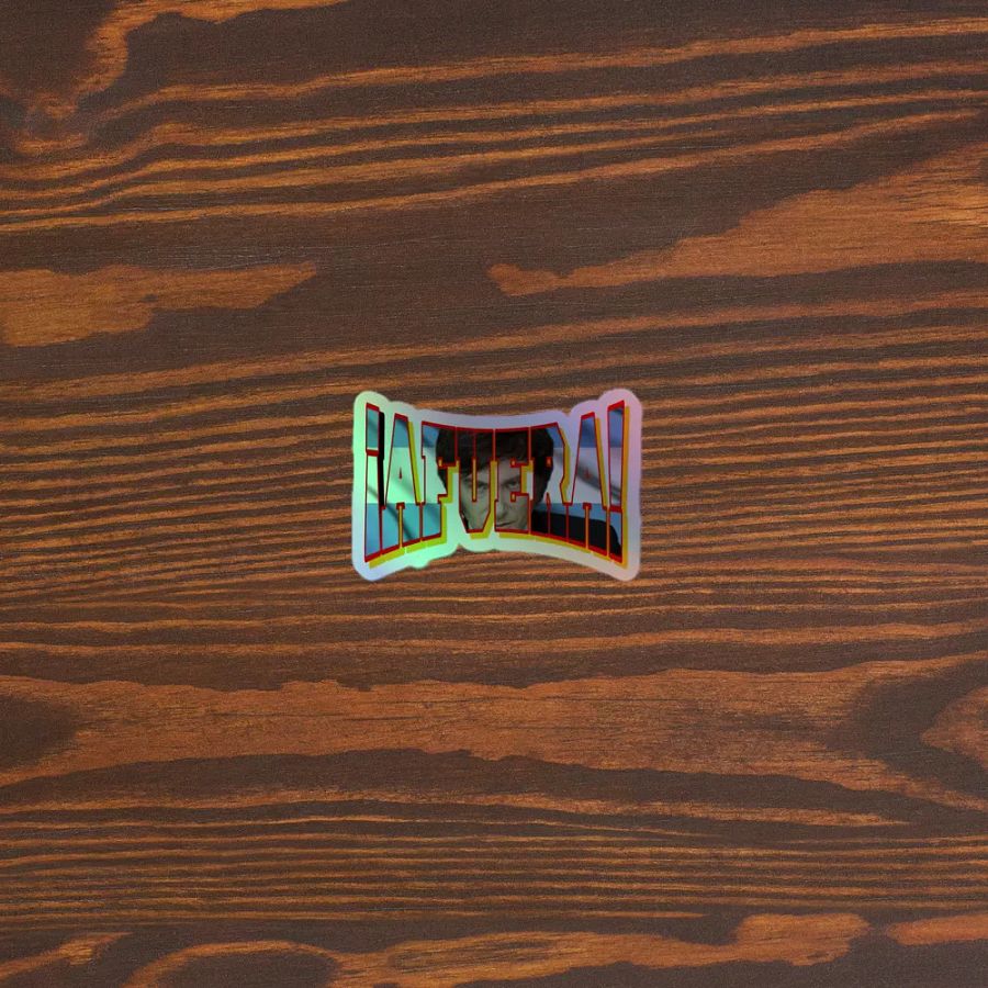 ¡Afuera! Curve - Holographic Sticker product image (5)