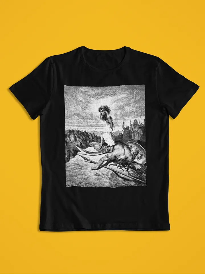 David and Goliath Gustave Dore Bible Illustration Unisex T-Shirt product image (1)