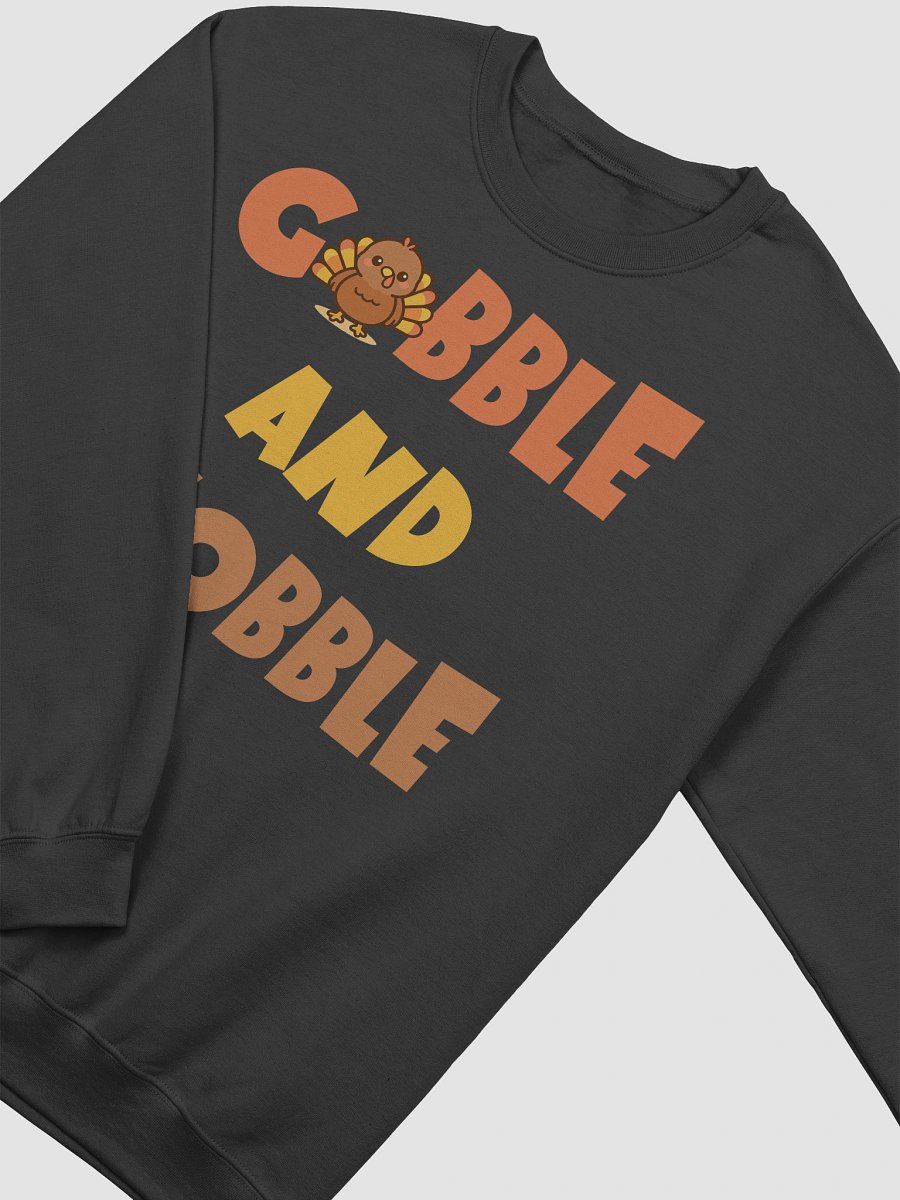 Gobble and Wobble Thanksgiving Crewneck Sweatshirt product image (24)