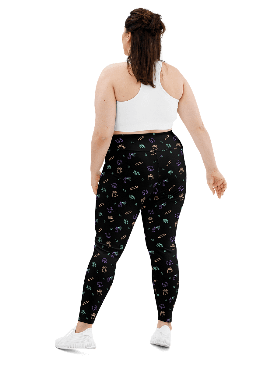 Computer Lab pattern plus size leggings product image (3)