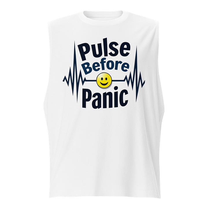 Pulse Before Panic ECG Muscle Tank product image (1)