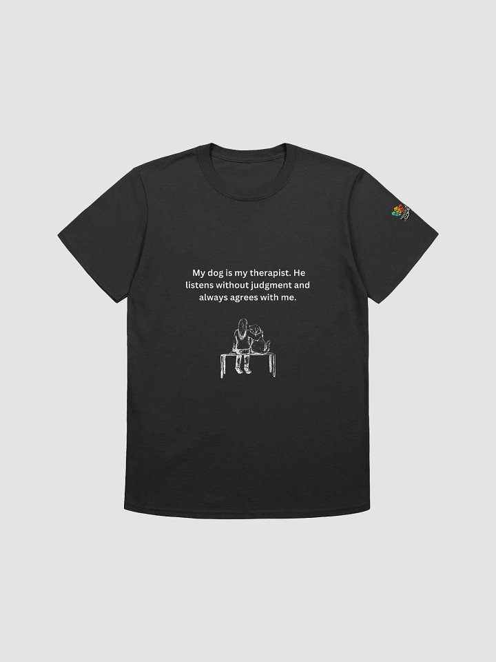 Whimsical Friends White Print Unisex T-Shirt product image (1)