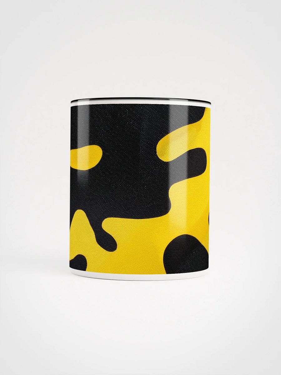 Ceramic Mug with Color inside black and yellow camo product image (14)