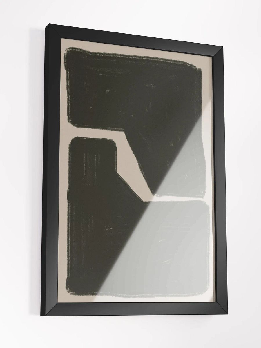 Abstract Connection Framed Art | Modern Geometric Wall Art | Unique Minimalist Design for Contemporary Spaces product image (4)