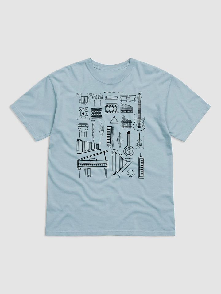 Vintage-Style Musical Instruments T-Shirt | Vintage-Style Shirt for Music Lovers and Musical Instruments Enthusiasts product image (7)