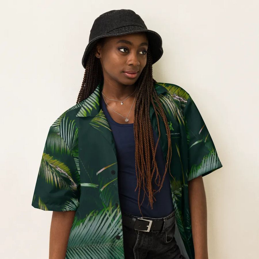 Endangered Species - Mexico - Skull Palm Leaf Hawaiian Shirt product image (6)
