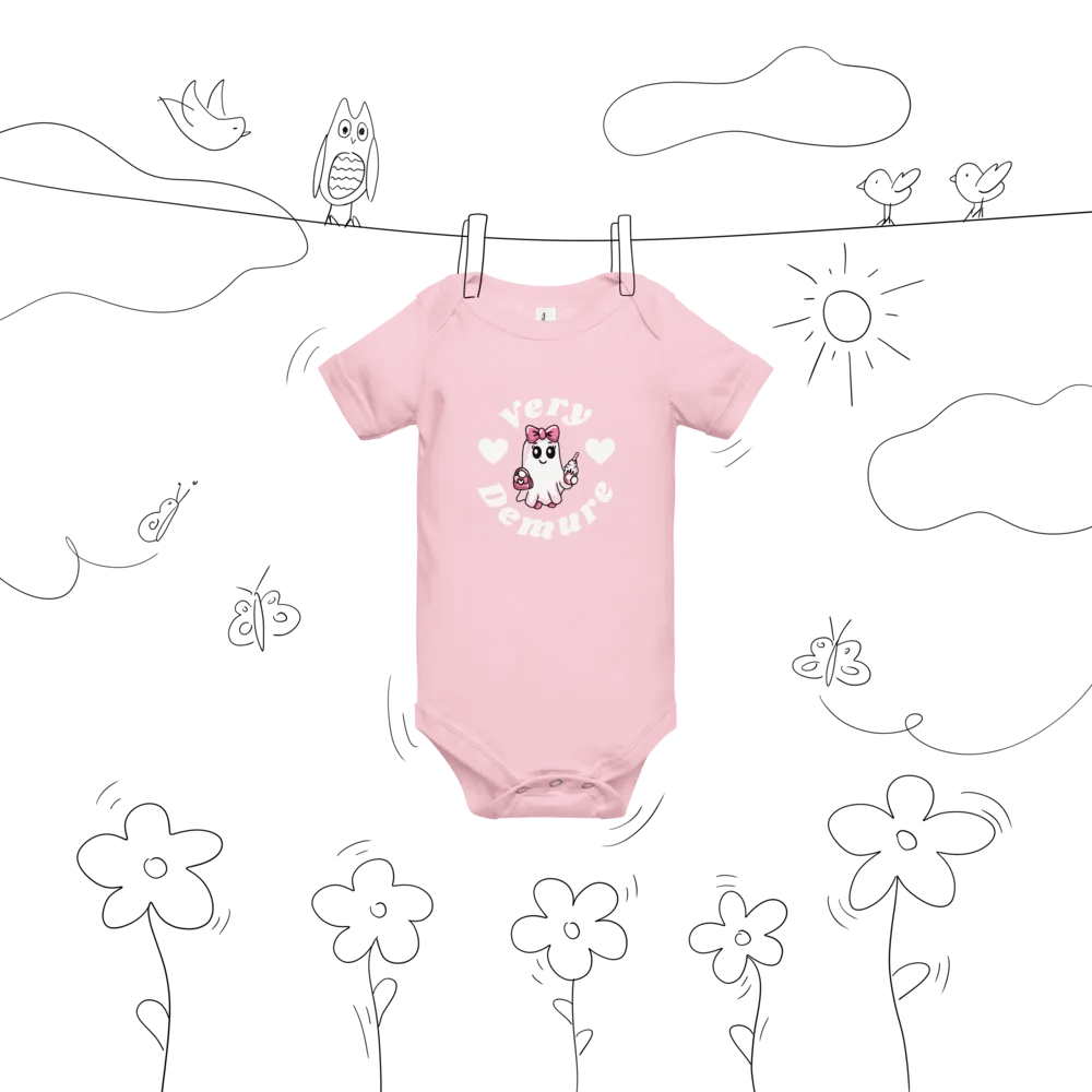 Very Demure Cute Design Ghost Baby One Piece product image (4)
