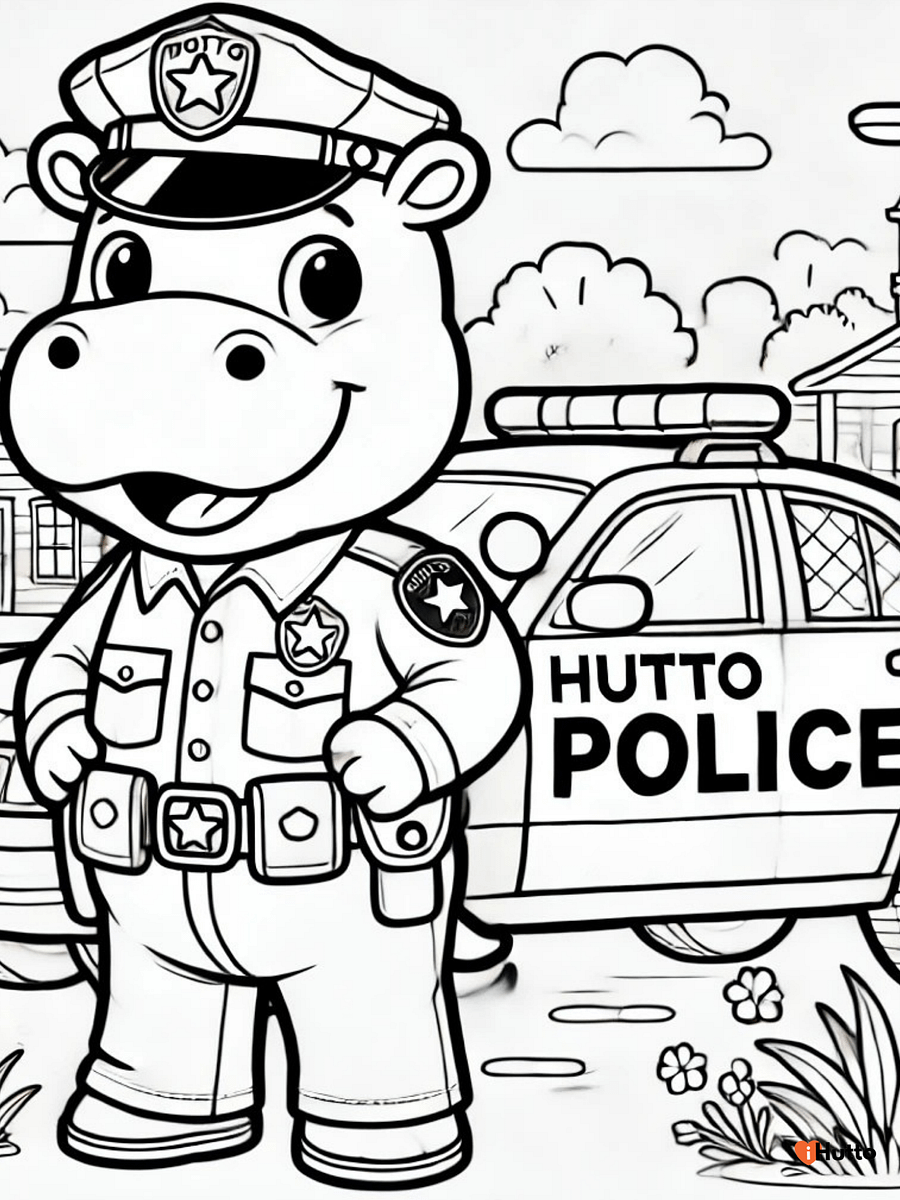 Hippos in Hutto Coloring Pages – Instant Download product image (7)