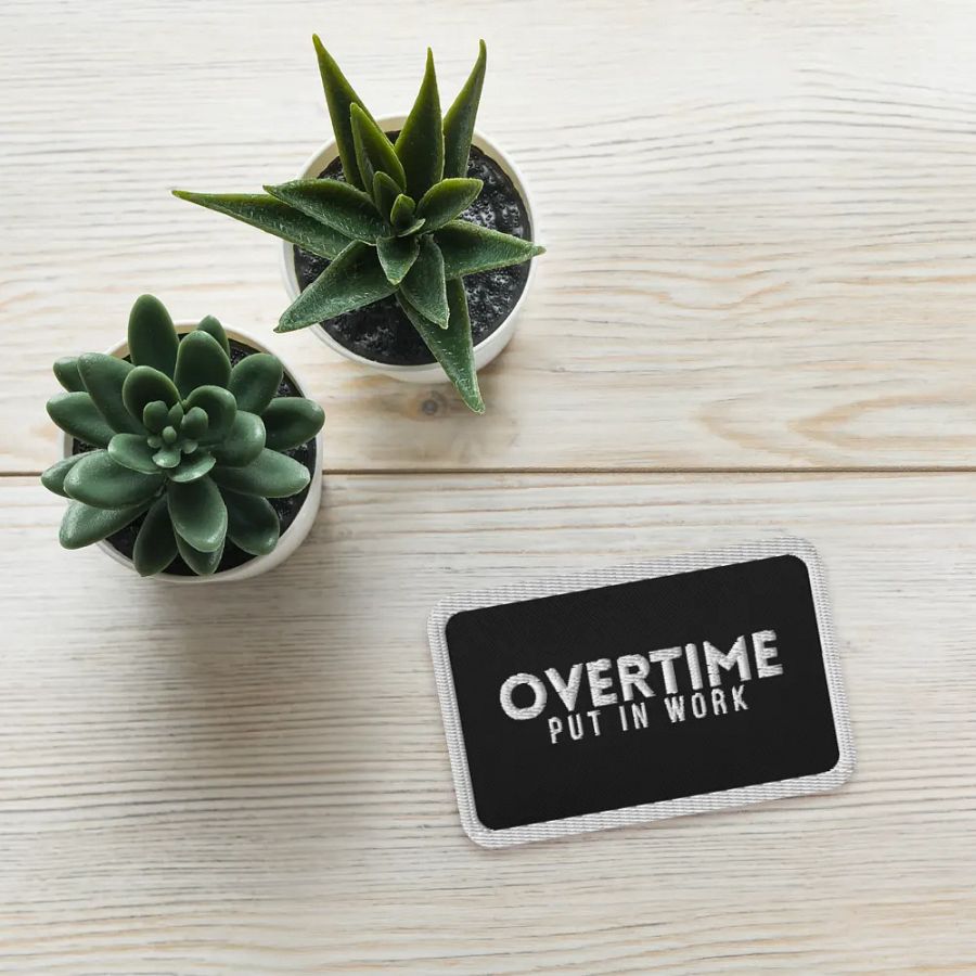 OVT Abstract Barcode Embroidered Patch product image (4)