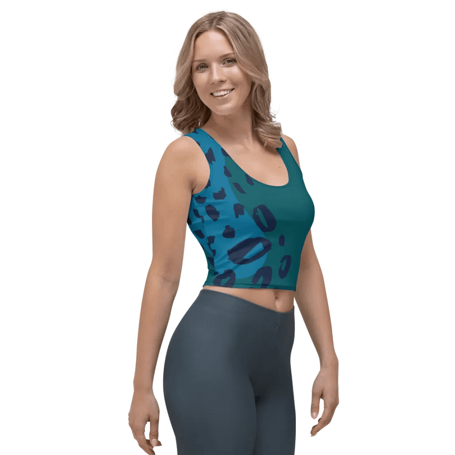 Aqua Wave All-Over Crop Top product image (4)