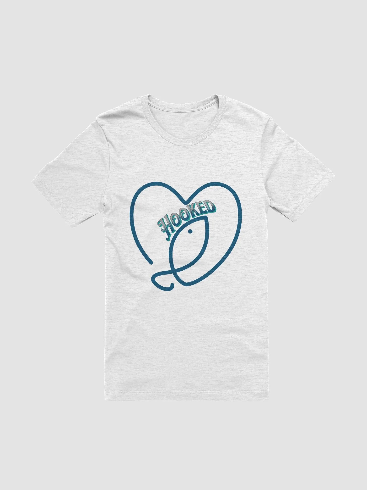 Hooked on You: Romantic Fishing T-Shirt, Unisex Couples Tee, Valentine's Day Shirt, Romantic Angler's Apparel, Fisherman's Love Tee product image (2)