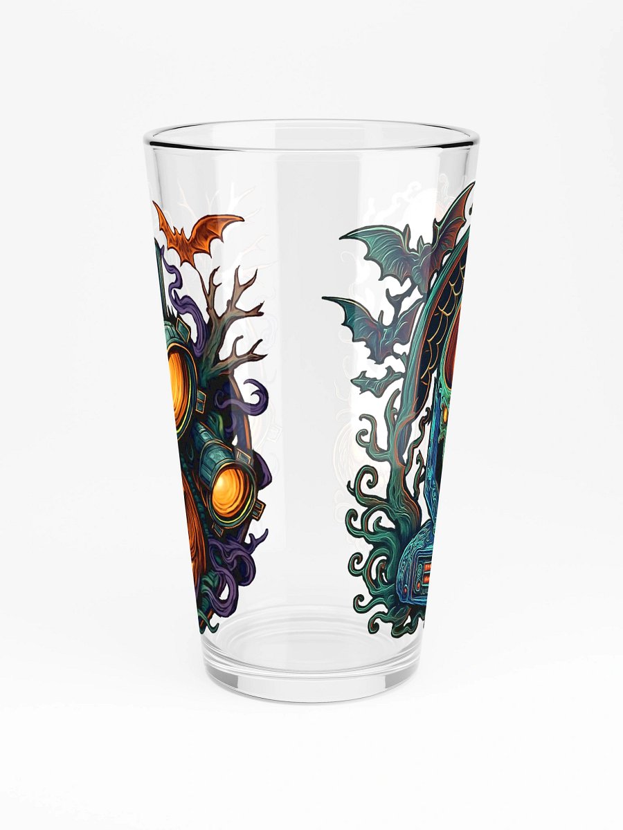 Theatrically Jerry: "The Mutation" and "Menacing Jack-O Lantern" Graphic Shaker Pint Glass product image (4)