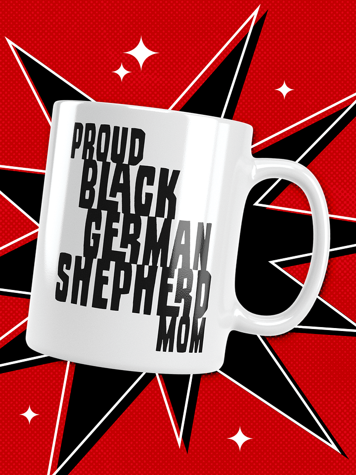 Proud Black German Shepherd Mom Small Mug For GSD Lovers product image (1)