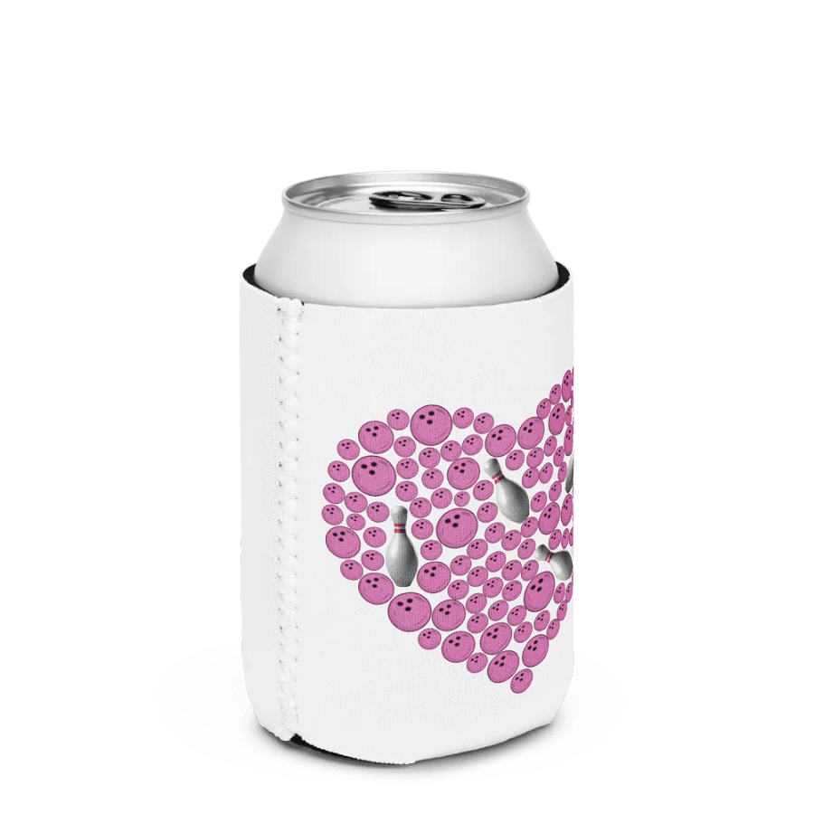 Heart Bowling Strike Can Cooler product image (2)