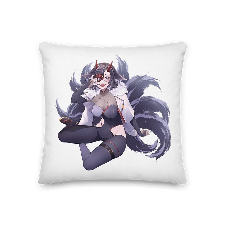Hellfire Fox Throw Pillow product image (1)