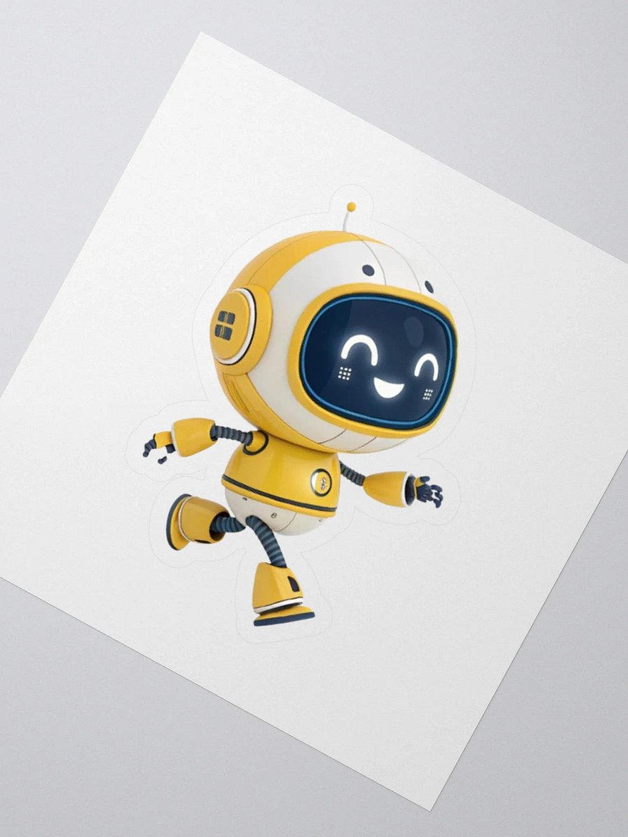 Happy Robot Kiss Cut Stickers product image (2)