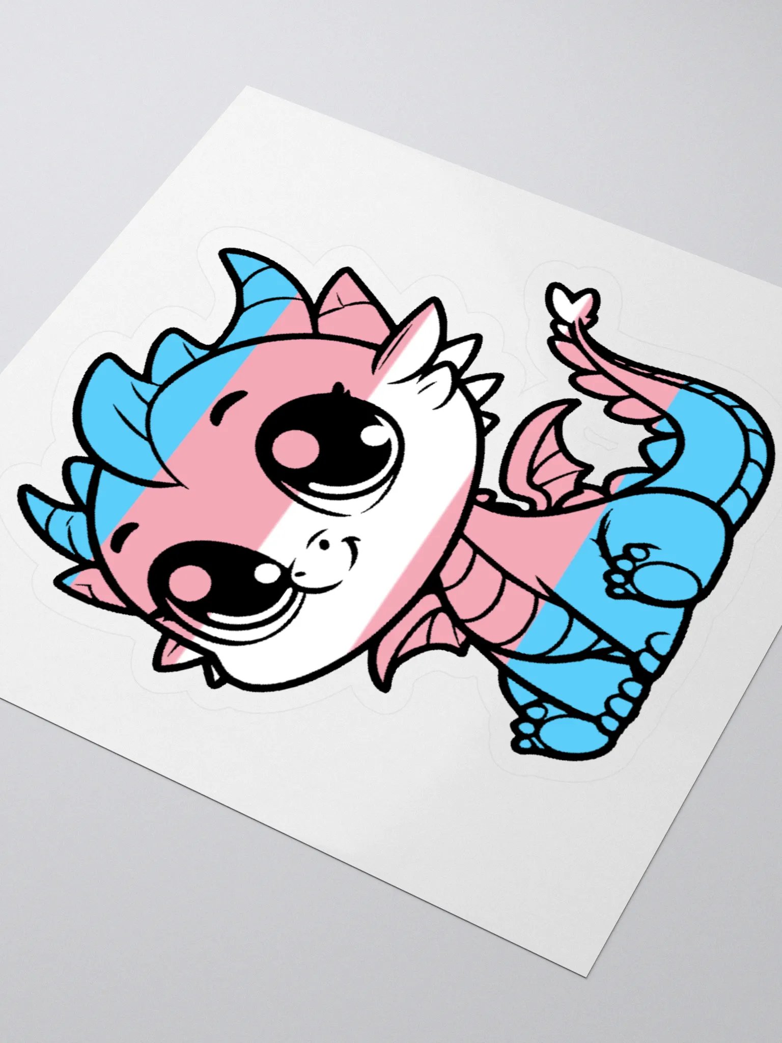 Transgender Pride Dragon Sticker product image (3)