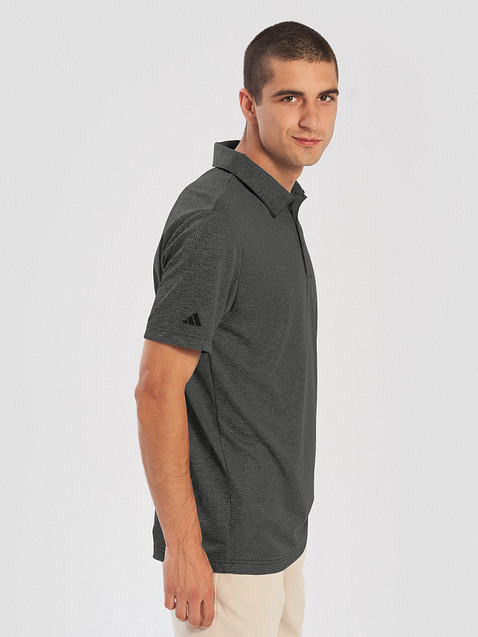 Photo showing Adidas Space-Dyed Polo Shirt