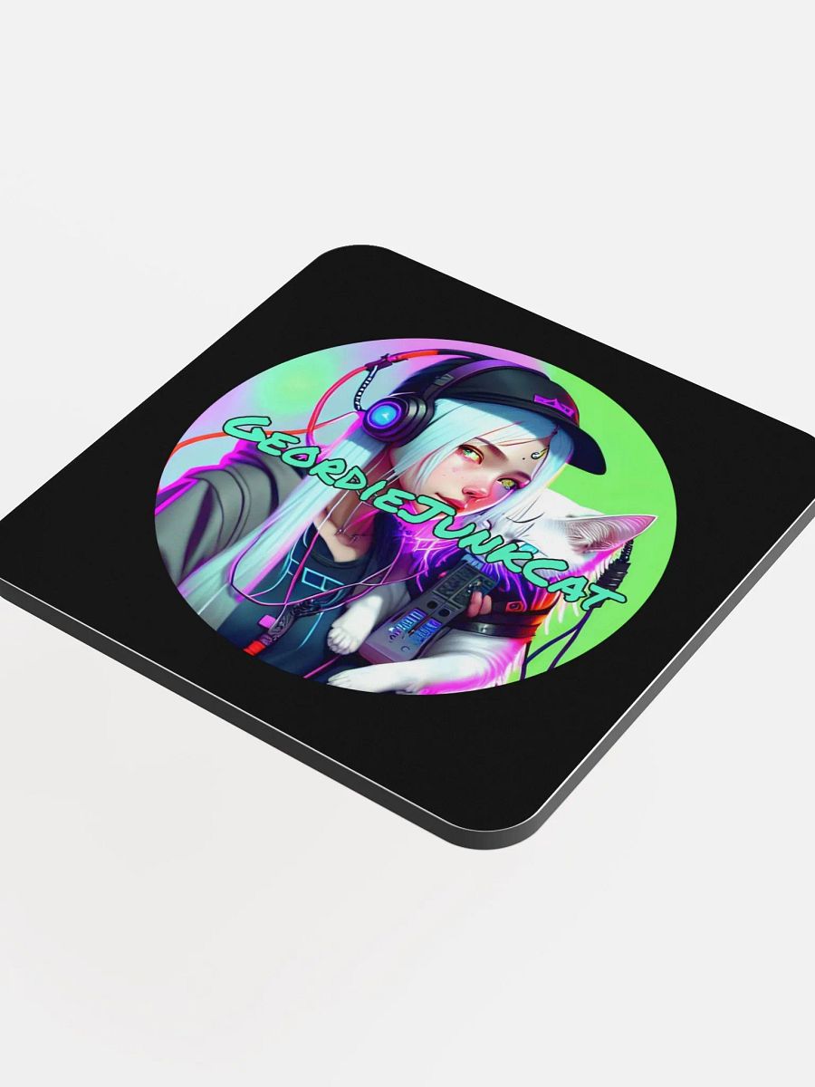NEON THREE Drink Coaster (3.74″x 3.74″, US and EU Shipping) product image (4)