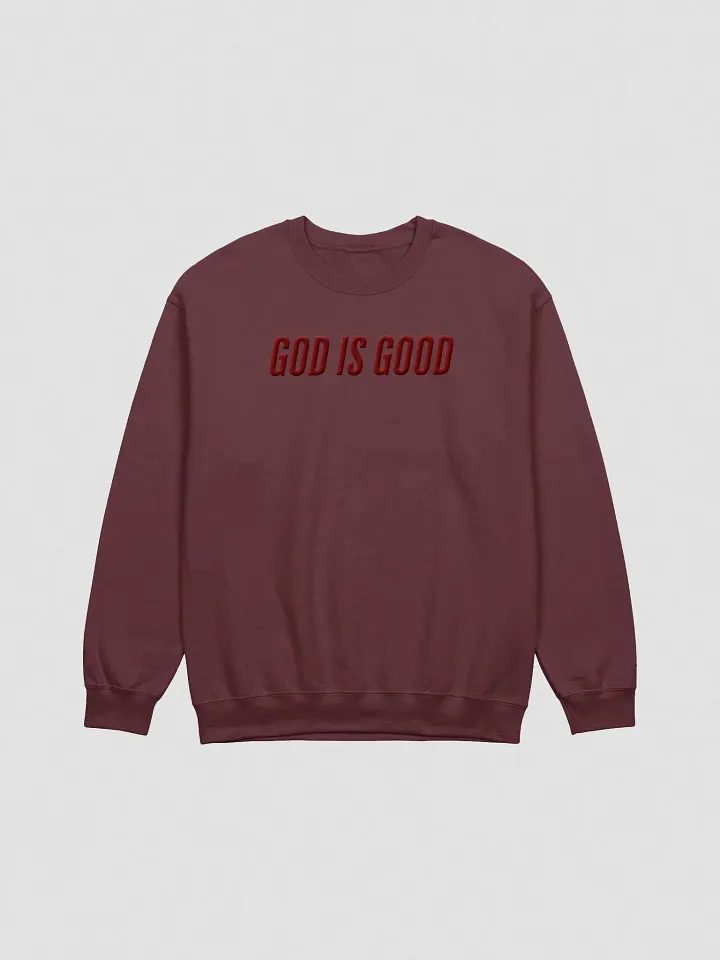 God is Good - Maroon Monochromatic Crewneck product image (2)