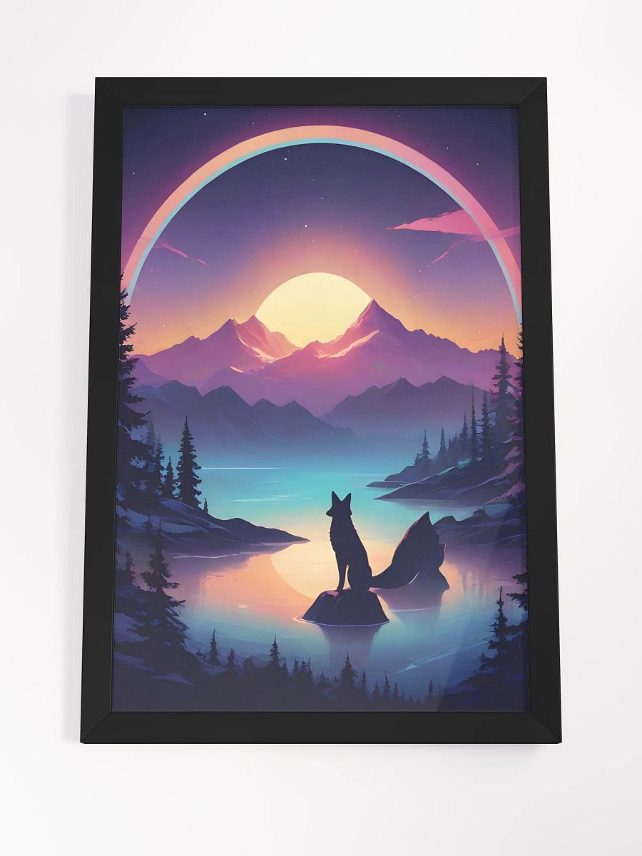Wolf Sunset Framed Poster product image (5)