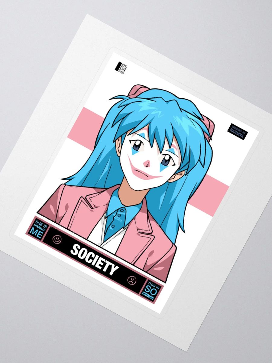 Woker Trans SOCIETY Sticker with Background product image (2)