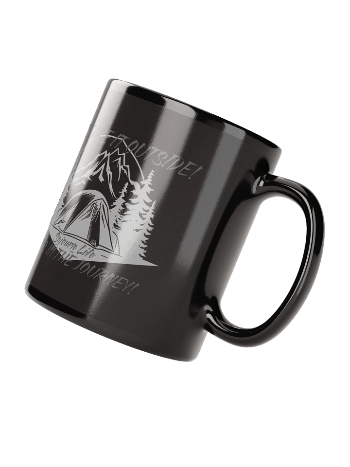 Let's Take It Outside - Sojourn Life Black Glossy Mug product image (4)