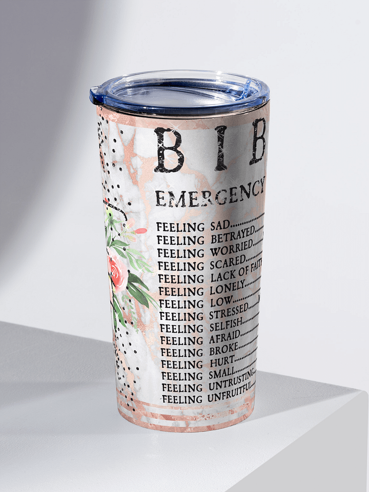 Bible Verse 20oz Stainless Steel Tumbler product image (2)