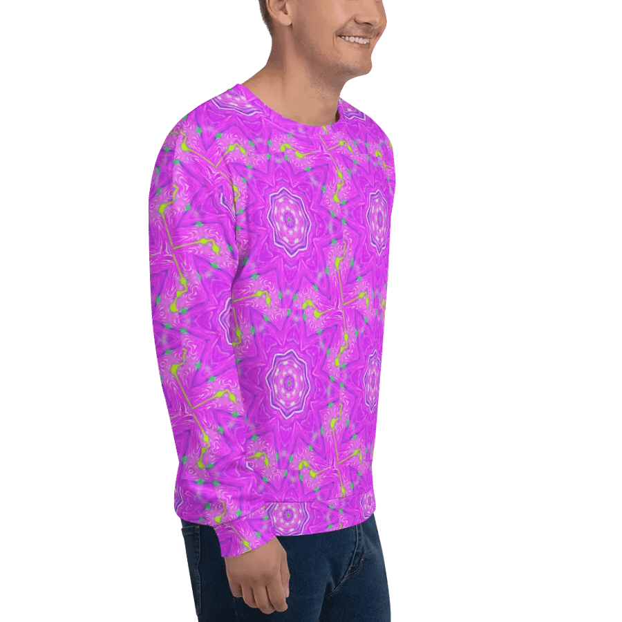 That Abstract Pink Neon Star Unisex Sweatshirt product image (6)