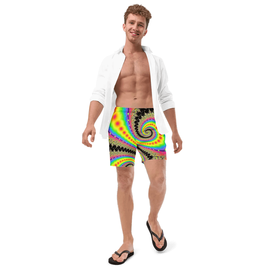 Fractal Swim Shorts - Pink Lemonade and Candy Twists product image (11)