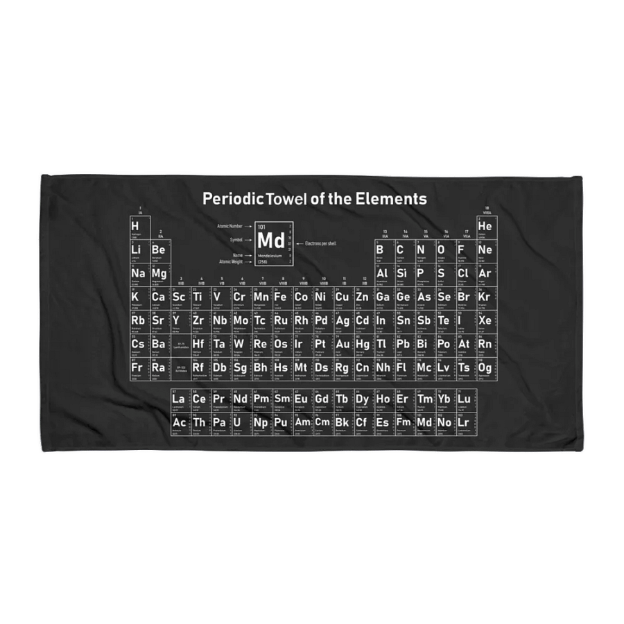 Periodic Towel of the Elements product image (1)