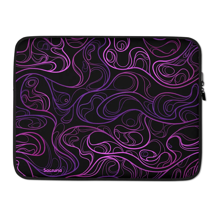 BLACK SWIRL - Laptop Sleeve product image (2)