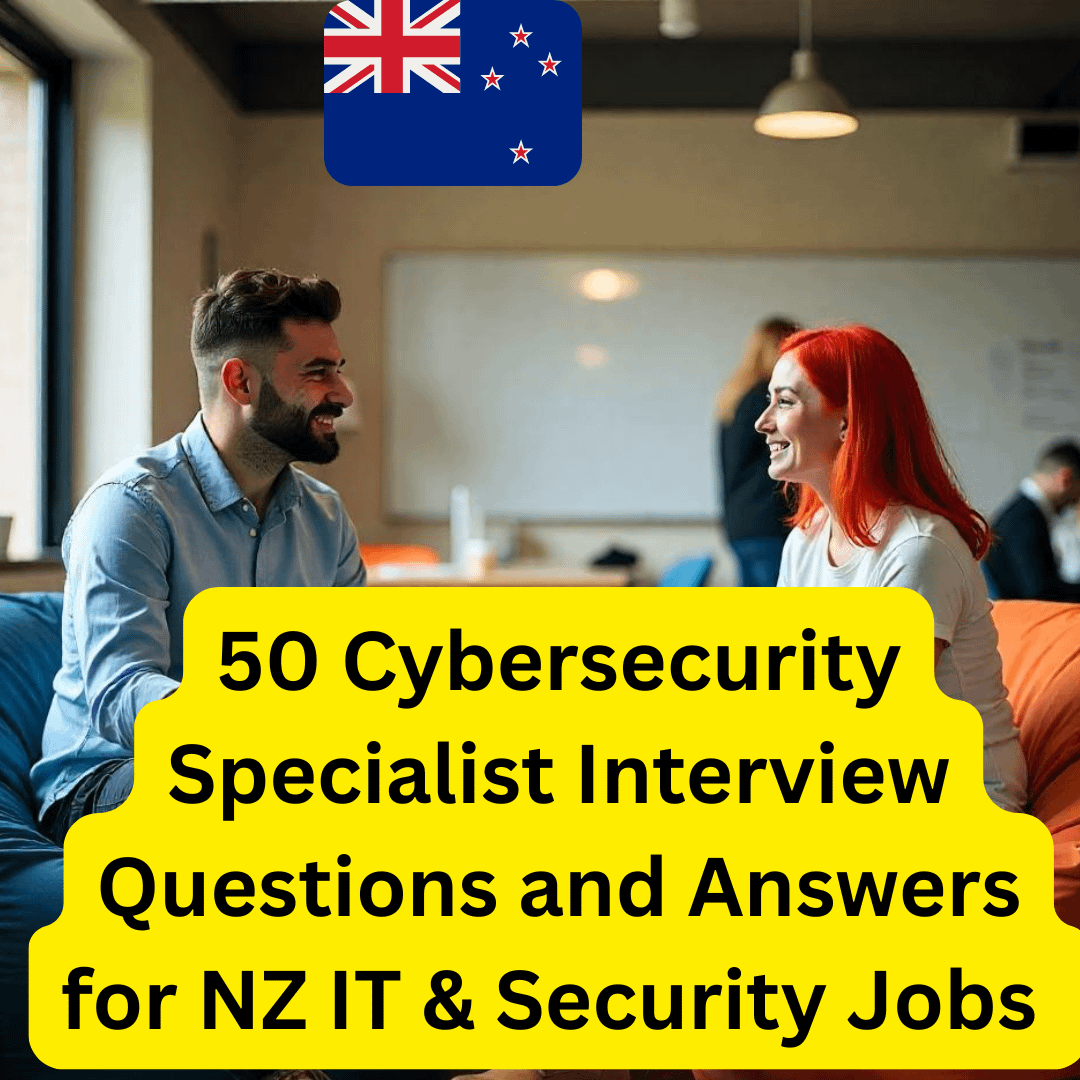 50 Cybersecurity Specialist Interview Questions and Answers for NZ IT & Security Jobs product image (1)