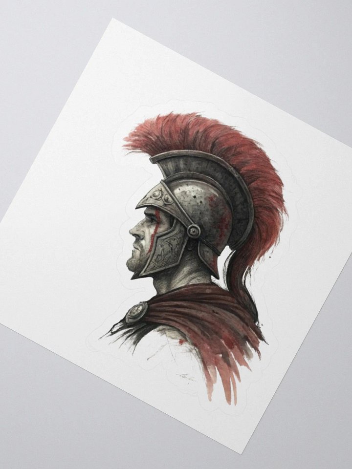 Ancient Warrior Helmet Kiss Cut Stickers product image (2)