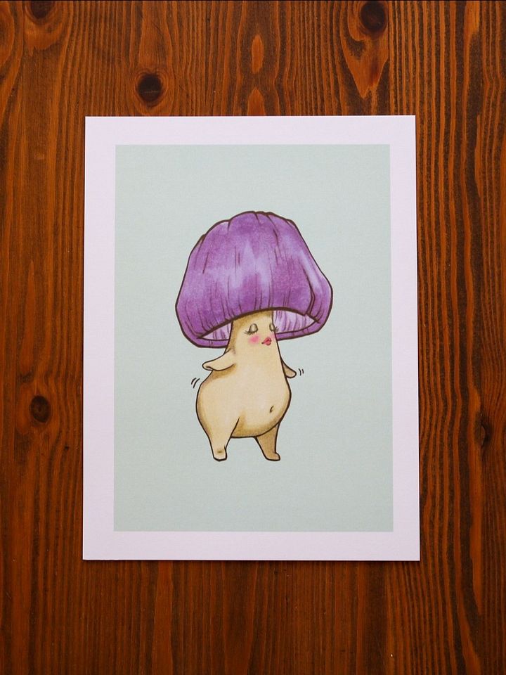 DANCE MUSH VIOLET PRINT product image (1)