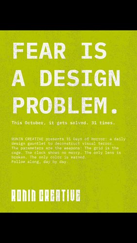 31 days. 31 posters. The gauntlet is complete.
​This project started as a personal challenge to break a creative rut, and it ...