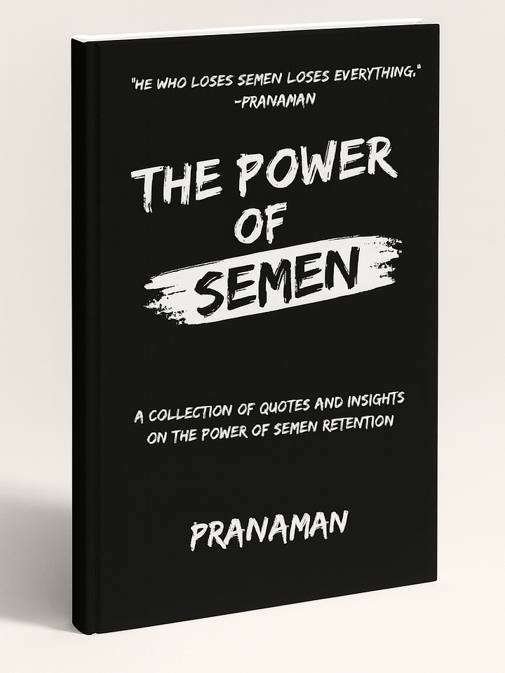 The Power of Semen: Inspiring Quotes, Stories, and Insights on the Benefits of Semen Retention By Prana Man product image (1)