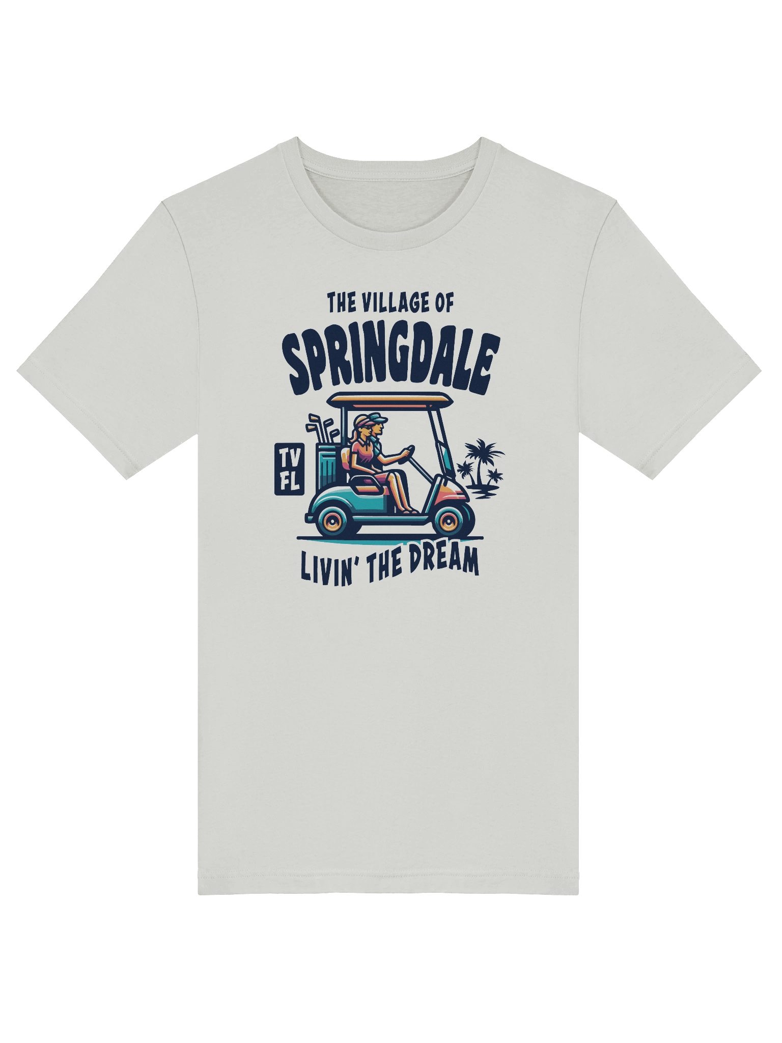 The Village of Springdale TV FL Golf Cart Design T-Shirt product image (42)