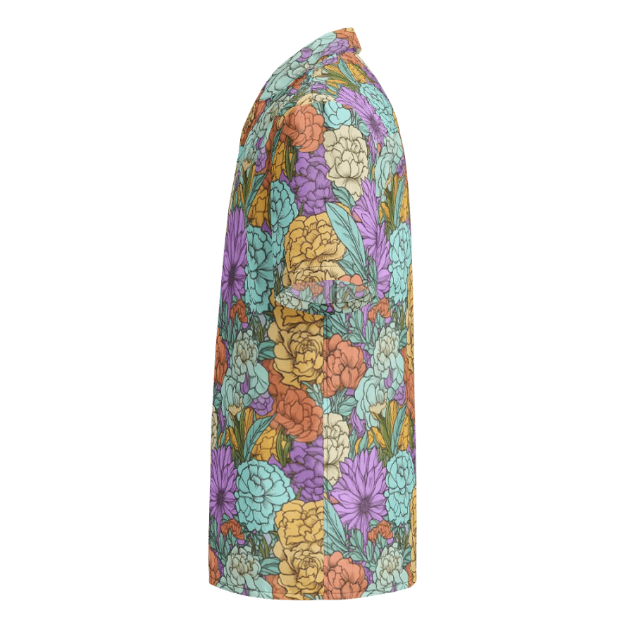 Vintage Boho Floral Pattern-Seamless Pastel Design Hawaiian Shirt product image (3)