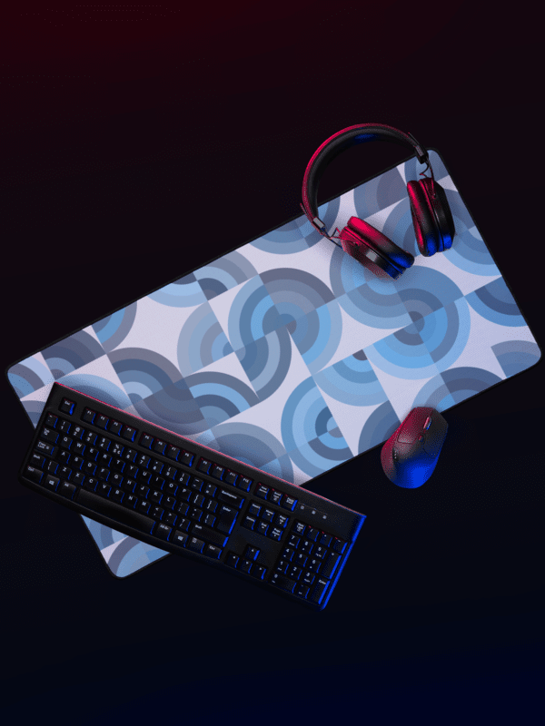 Geometric Blue Desk Mat product image (4)