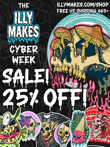 My cyber week sale and my discount drippy skull/skeleton commissions are still going strong, DM if you want a commission or c...