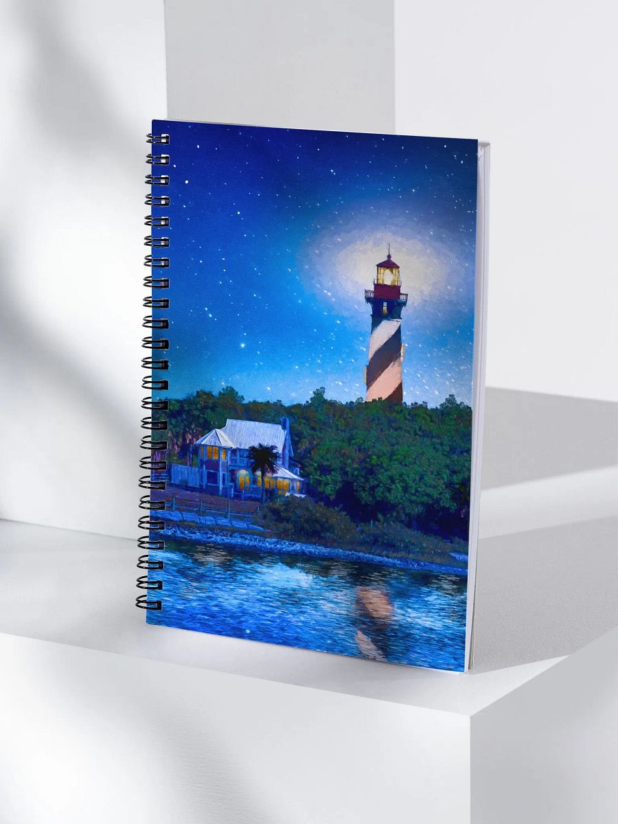 St. Augustine Lighthouse – Florida Starry Night Spiral Notebook product image (4)