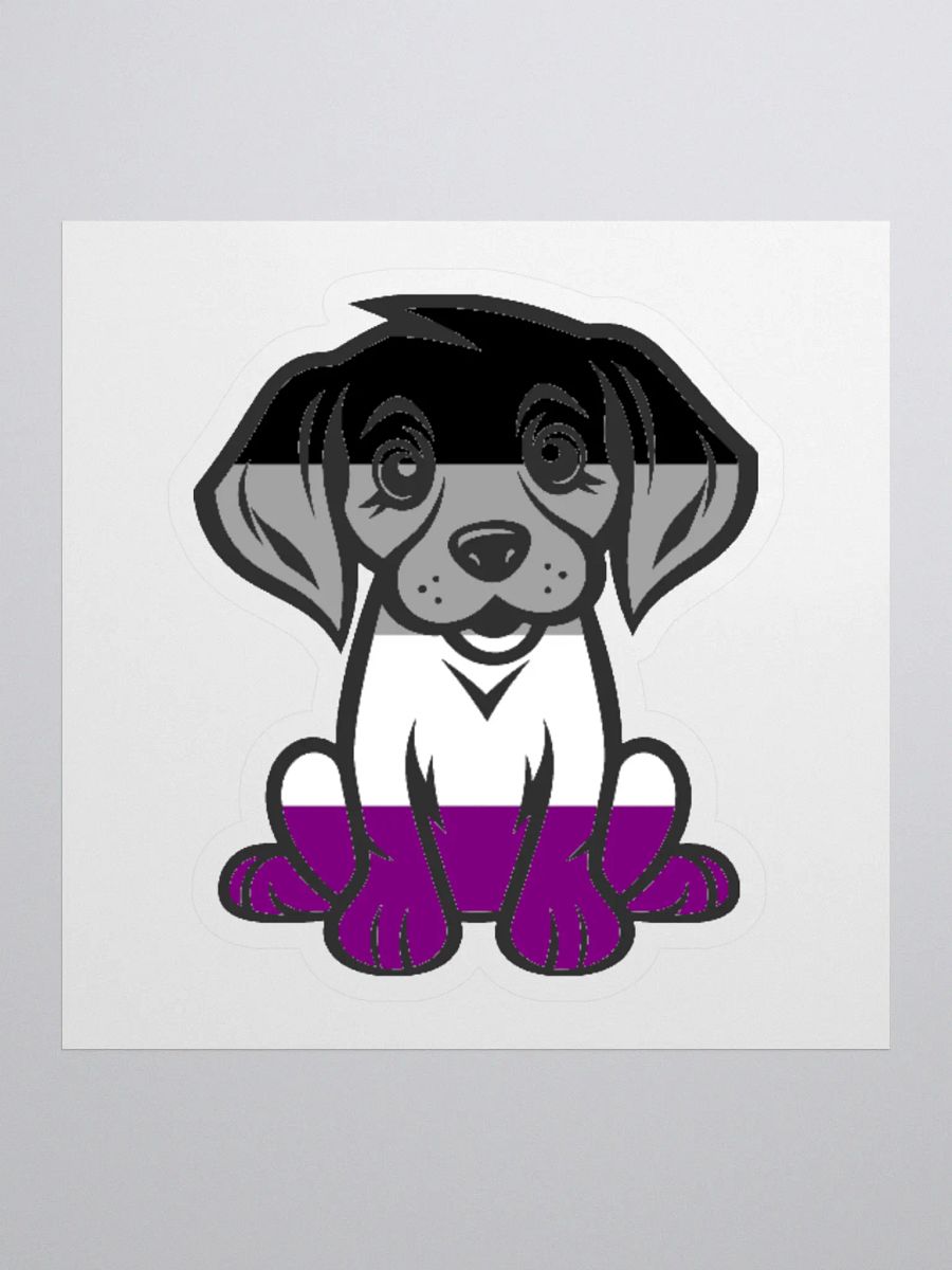 Asexual Pride Puppy Sticker product image (1)