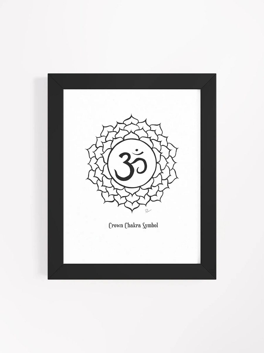 Crown Chakra Symbol Framed Art product image (4)