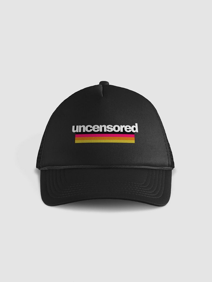 Uncensored Stripe Foam Trucker Hat product image (1)